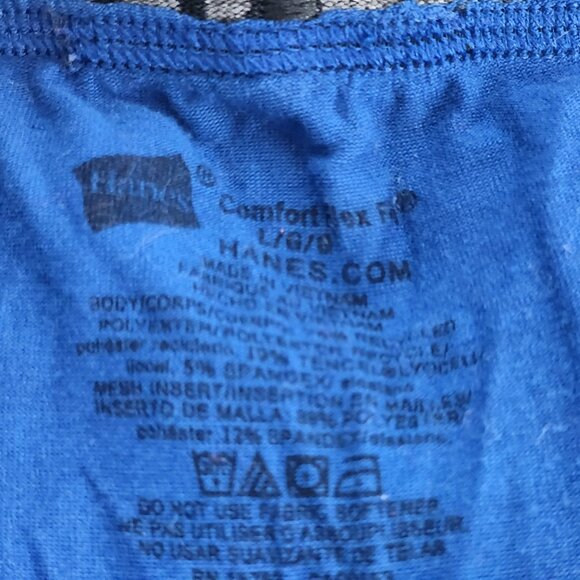 Hanes Blue Black Red Recycled Poly Tencel Span Comfort Flex Fit Boxer Brief Sz L - Picture 11 of 16